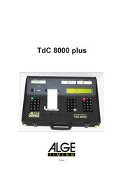 ALGE-Timing TdC 8000 plus Manual