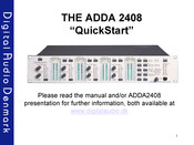 Digital audio THE ADDA 2408 Quick Start Manual