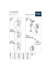 Grohe 34 582 Installation Manual