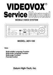 Saturn High-Tech Videovox ADV-100 Service Manual