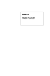 Advantech PCA-6144V User Manual