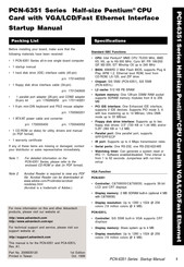 Advantech PCN-6351 Series Startup Manual