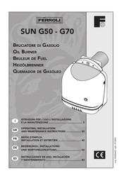 ferolli SUN G50 Operating, Installation And Maintenance Instructions