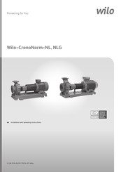 Wilo CronoNorm-NL Series Installation And Operating Instructions Manual