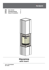 Nordpeis Havanna with insert User Manual