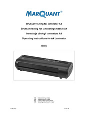 Marquant 929-073 Operating Instructions Manual