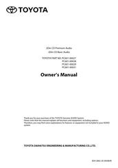 Toyota PC601-00029 Owner's Manual