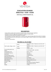 Venitem DOGE EV12 Installation Manual