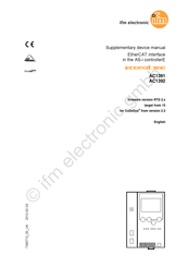IFM Electronic ecomot 300 AC1391 Supplementary Device Manual
