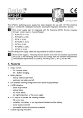Satel APS-612 Manual