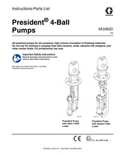 Graco President 17E225 Instructions-Parts List Manual