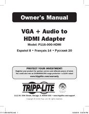 Tripp-Lite P116-000-HDMI Owner's Manual