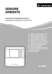 Ariston 3318586 Assembly And Operation Instructions Manual