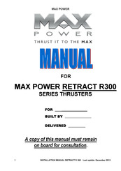 MAX power RETRACT R321 Manual