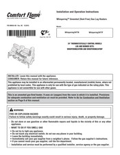 Comfort Flame Whispering24FTP Installation And Operation Instructions Manual