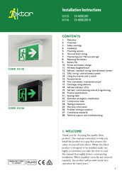 ektor 03136 EV-MERCURY-B Installation Instructions Manual