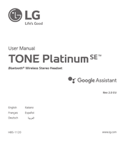Lg Tone Platinum Se Hbs 11 Manuals Manualslib