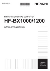 Hitachi HF-BX1000 Instruction Manual