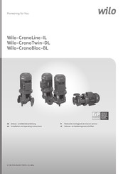 wilo Wilo-CronoBloc-BL Installation And Operating Instructions Manual