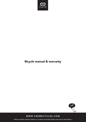 Creme Ristretto ON+ Doppio 2019 Manual & Warranty