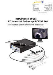 PCE Health and Fitness PCE-VE 700 Instructions For Use Manual