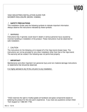vigo VG6064 Installation Manual