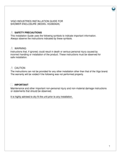 vigo VG06042A Installation Manual