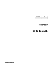 Wacker Neuson BFS 1350AL Operator's Manual