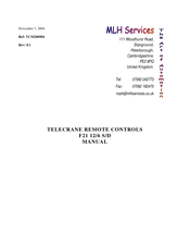 TELECRANE F21-12D Manual