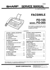Sharp FO-355 Service Manual