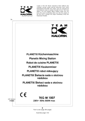 Team kalorik Planetix TKG M 1007 Manual