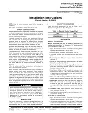 Carrier PH1Z Series Installation Instructions Manual