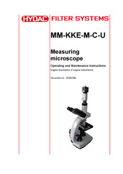 Hydac MM-KKE-M-C-U Operating And Maintenance Instructions Manual