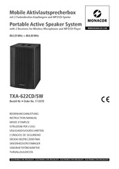 Monacor TXA-622CD/SW Instruction Manual