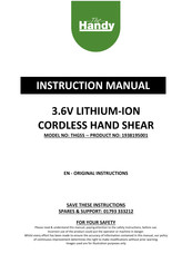 The Handy THGSS Original Instructions Manual