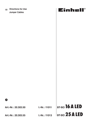 EINHELL BT-BO 25 A LED Directions For Use Manual