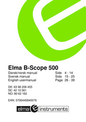 Elma Instruments Elma B-Scope 500 User Manual