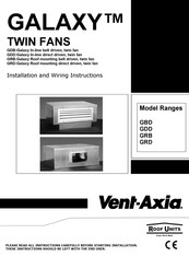 Vent-Axia GALAXY Series Installation And Wiring Instructions