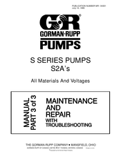 GORMAN-RUPP PUMPS S2A Manual