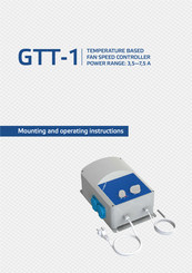 Sentera Controls GTT-1 Mounting And Operating Instructions