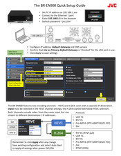 JVC BR-EN900 Quick Setup Manual