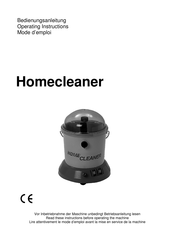 Cleanfix Homecleaner Operating Instructions Manual