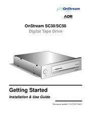 OnStream SC30 Getting Started, Installation And Use Manual