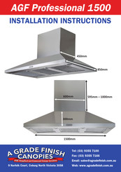 AGF Professional 1500 Installation Instructions Manual