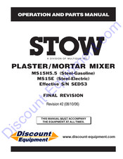 MULTIQUIP STOW MS15E Operation And Parts Manual