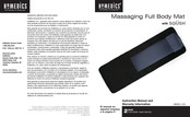 HoMedics MMSQ-100 Instruction Manual And  Warranty Information