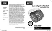 HoMedics FB-400 Instruction Manual And  Warranty Information