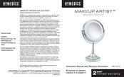 HoMedics MAKEUP ARTIST MFL-8170 Instruction Manual And  Warranty Information