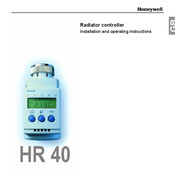 Honeywell HR 40 Installation And Operating Instructions Manual