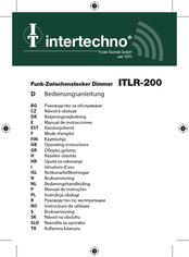 INTERTECHNO ITLR-200 Operating Instructions Manual